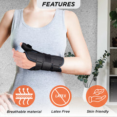 VISSCO CORE Wrist Brace with Thumb Support 0650 – Firm Support for Wrist & Thumb Injuries