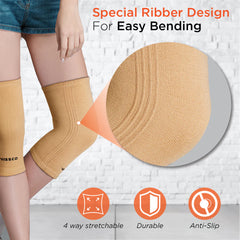 VISSCO Core Knee Cap 0705 – Mild Support | Provides Compression & Warmth for Knee