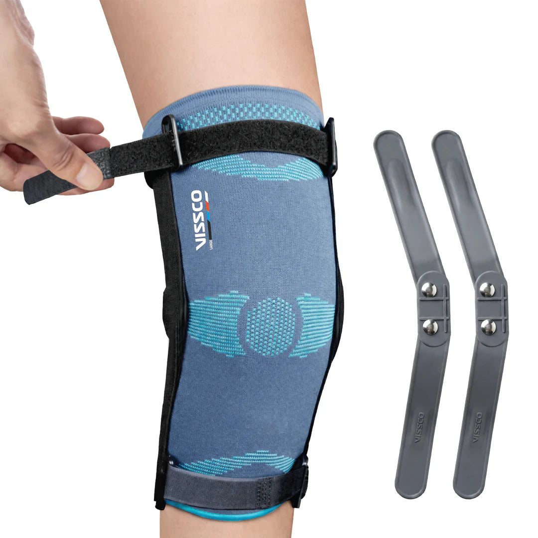 VISSCO Hinged Knee Cap 0706 – Supports Knee Joint with Mediolateral Hinges