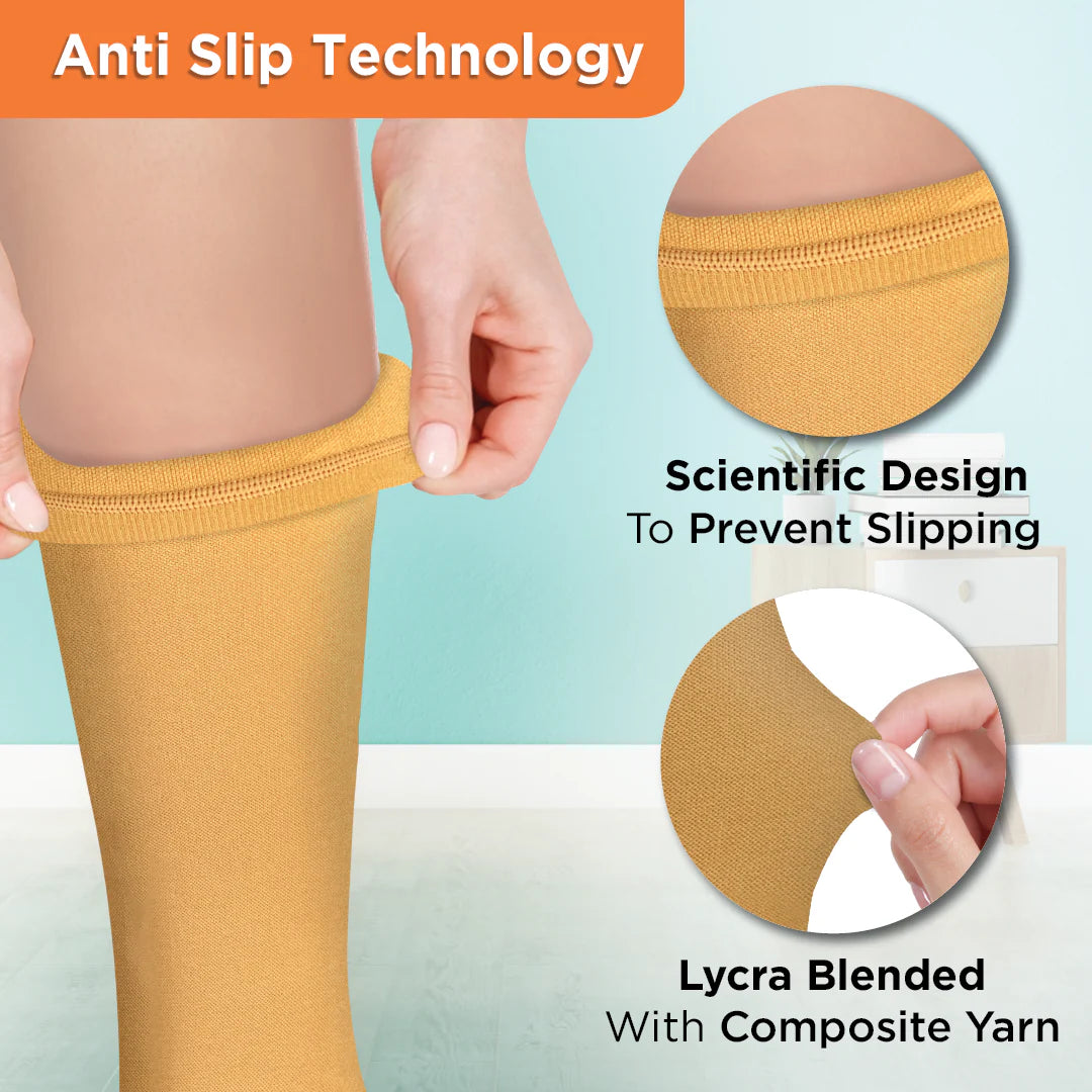 VISSCO Core Medical Compression Stockings (Below Knee) PC 0716 – Varicose Vein & Leg Support Stockings