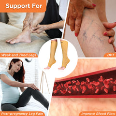 VISSCO Core Medical Compression Stockings (Below Knee) PC 0716 – Varicose Vein & Leg Support Stockings
