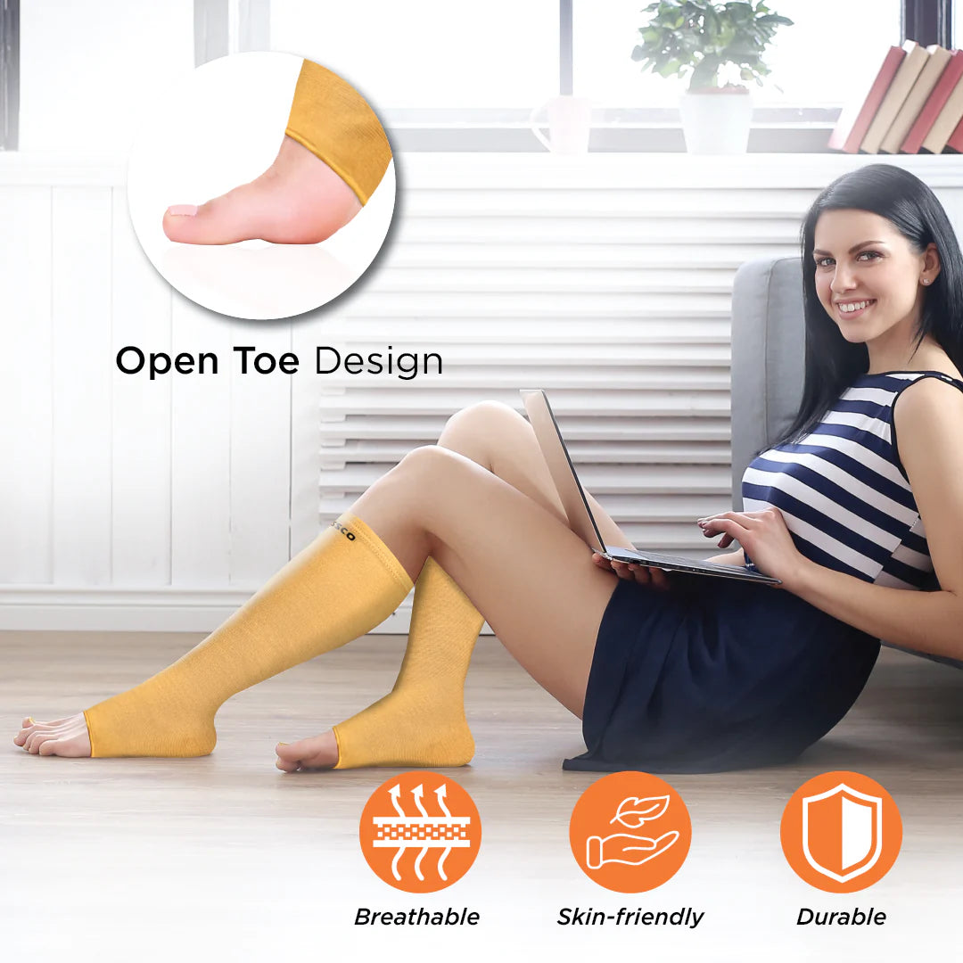 VISSCO Core Medical Compression Stockings (Below Knee) PC 0716 – Varicose Vein & Leg Support Stockings