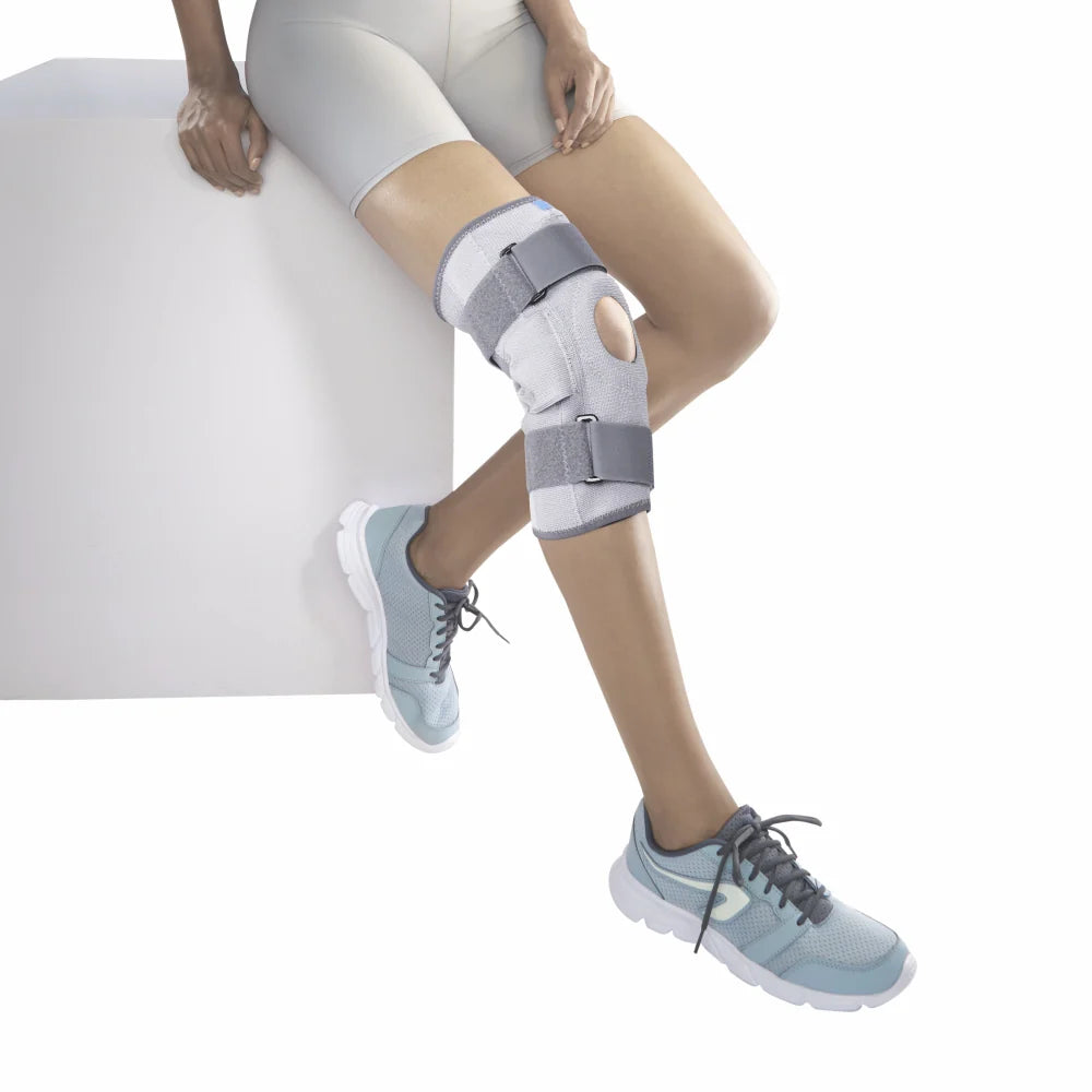 Vissco Elastic Hinged Knee Brace with Open Patella – Moderate Support for ACL, Meniscus & Post-Surgery