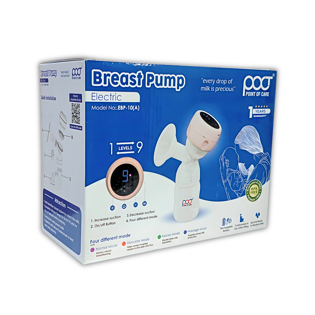 POCT Electric Breast Pump EBP-10A – Rechargeable & BPA-Free