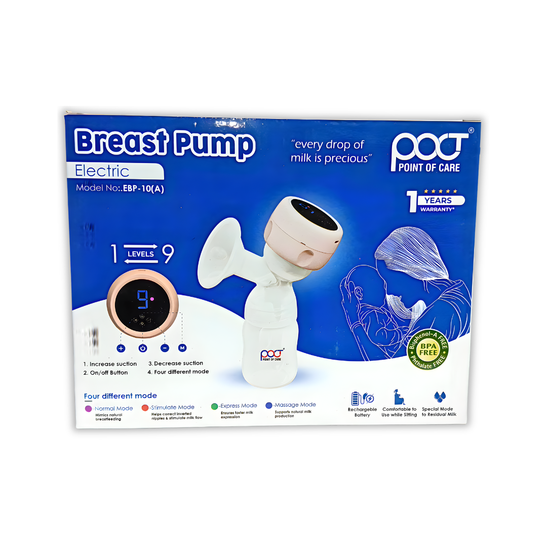 POCT Electric Breast Pump EBP-10A – Rechargeable & BPA-Free