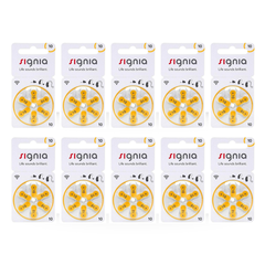 Hearing Aid Battery Size P-10 (6 Pcs × 10 Packs)