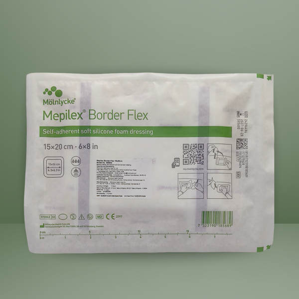 Mepilex Border Flex Self-Adherent Foam Dressing (15 x 20 cm) 595600