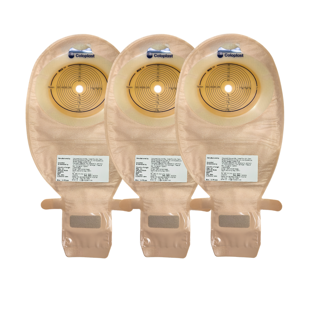 Coloplast SenSura 1-Piece Flat Transparent Drainable Ostomy Bag 15570
