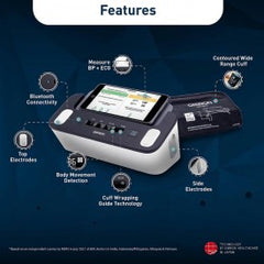 OMRON HEM-7530T Blood Pressure Monitor ECG Machine Measure BP, ECG, AFib