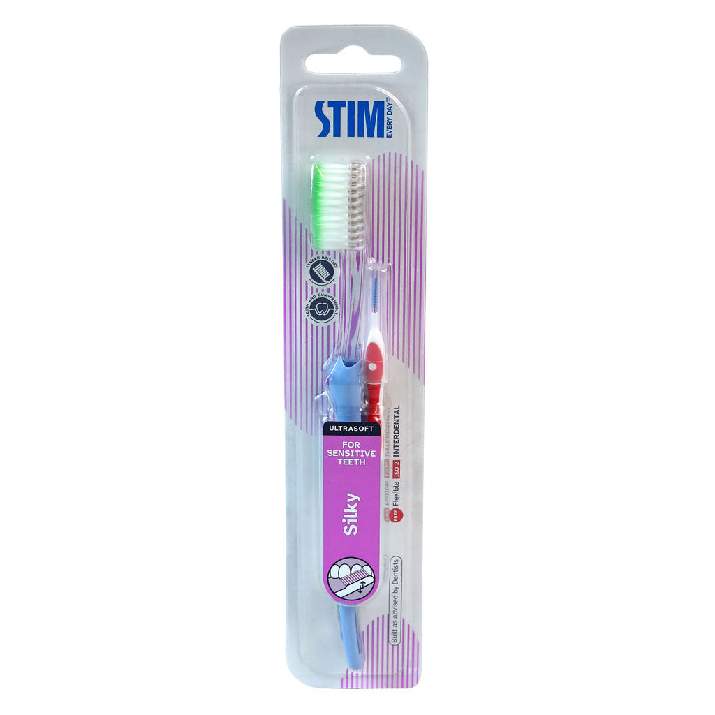 DENT AIDS STIM SILKY Toothbrush (Pack Of 4)