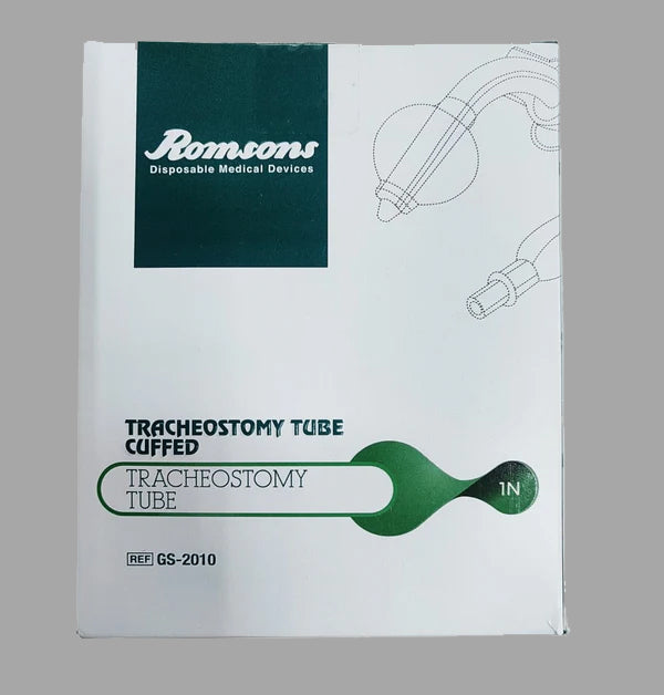 Romsons Tracheostomy Tube Cuffed