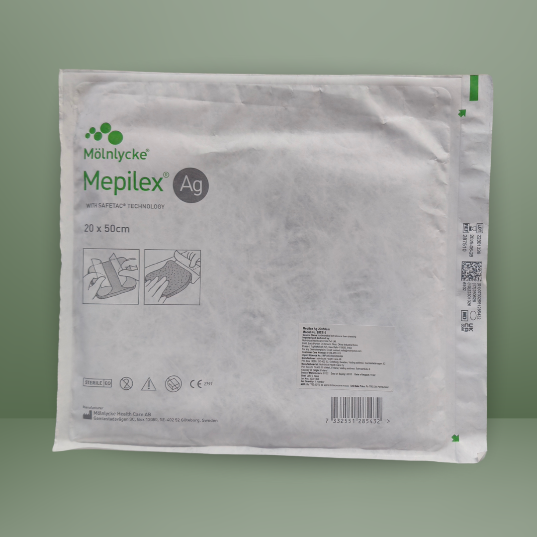 Mepilex Ag Antimicrobial Foam Dressing (20 x 50 cm) 287510
