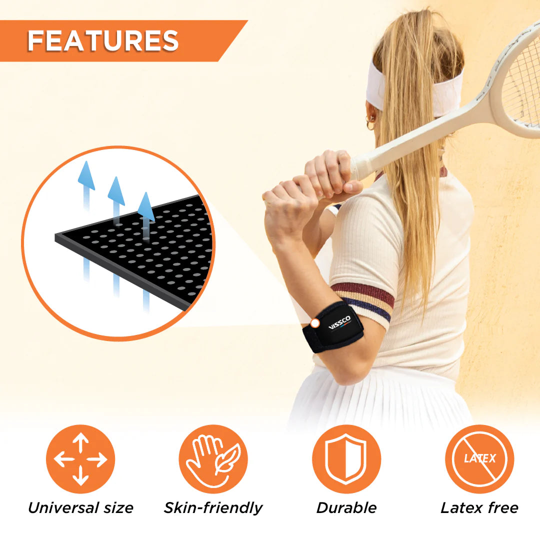Vissco Tennis Elbow Support 2617 – Targeted Silicone Pressure Pad