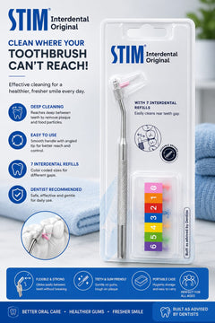 STIM Interdental Original – With 7 Interdental Refills | Complete Interdental Cleaning System