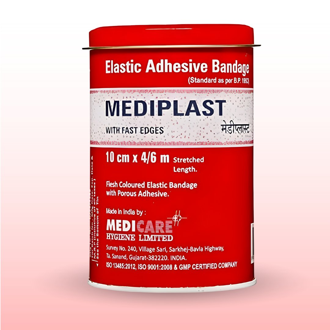 Mediplast Elastic Adhesive Bandage – 10 cm × 4/6M