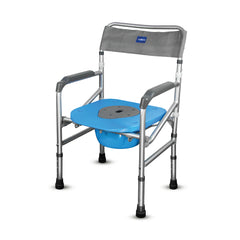 VISSCO Comfort Foldable Commode Shower Chair (PC 2996) – Multipurpose Bathroom Safety Chair for Elderly & Patients