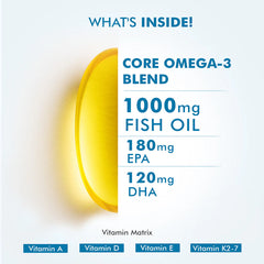 Dr. Morepen Omega-3 1000mg Deep Sea Fish Oil – Supports Heart, Brain & Joint Health