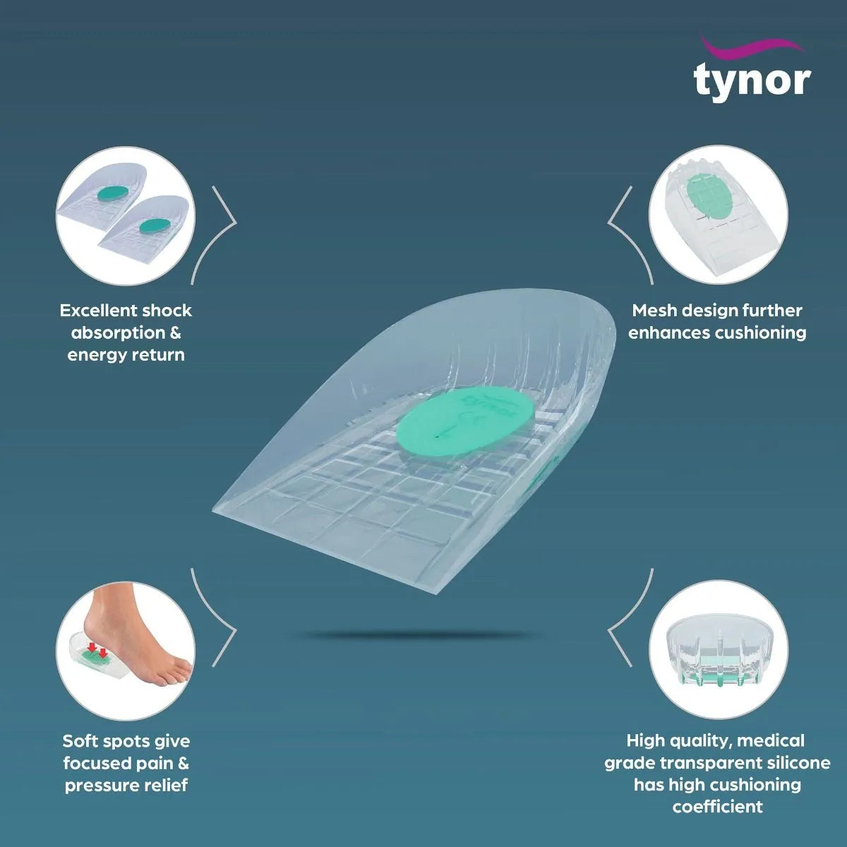 Tynor Heel Cushion Silicone (Ref K-02)