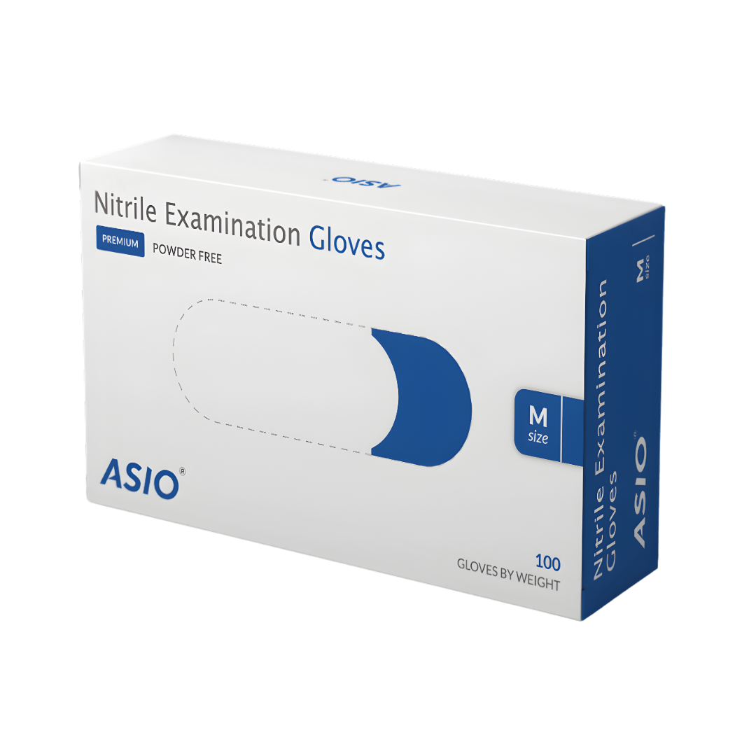 Asio Nitrile Examination Gloves -Pack Of 100