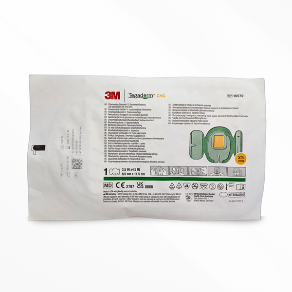 3M Tegaderm CHG Dressing 1657R – Antimicrobial IV Securement with 2% CHG | 8.5x11.5cm