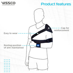 Vissco Elastic Shoulder Immobiliser with Cap PC 0813