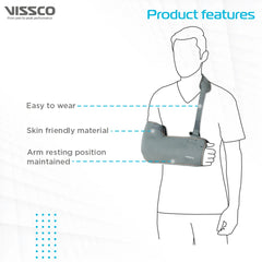 Vissco Tropical Arm Sling 0820 – Breathable Arm Support for Injury & Fracture