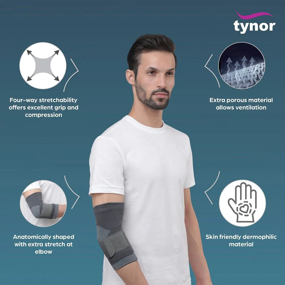Tynor Elbow Support Elastic – E-11 Latex Free