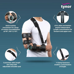 Tynor ROM Elbow Brace – Adjustable Range of Motion Support- E-46