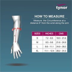 Tynor Wrist Splint with Thumb – Adjustable Support for Wrist & Thumb Immobilization