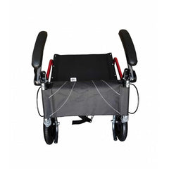 Karma Ryder 6 MWC-AR FR-F12 Lightweight Manual Wheelchair – Black & Red | Foldable, Compact, Adjustable Footrest
