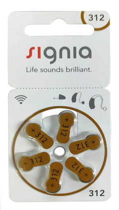 Hearing Aid Battery size P-312 (6 Pcs X 10)