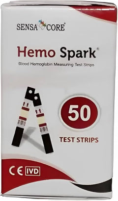Hemo Spark Hemoglobin Test Strips – Pack of 50 Strips