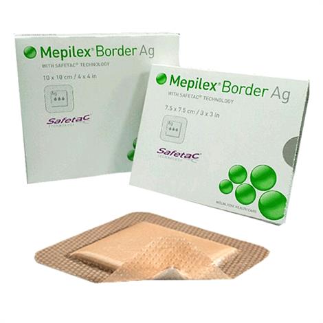 Mepilex Border Ag With Safetac Technology 10X10 CM