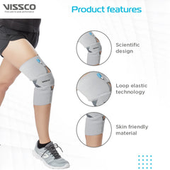 VISSCO CORE Knee Support – Mild Support with Loop Elastic Technology 0704