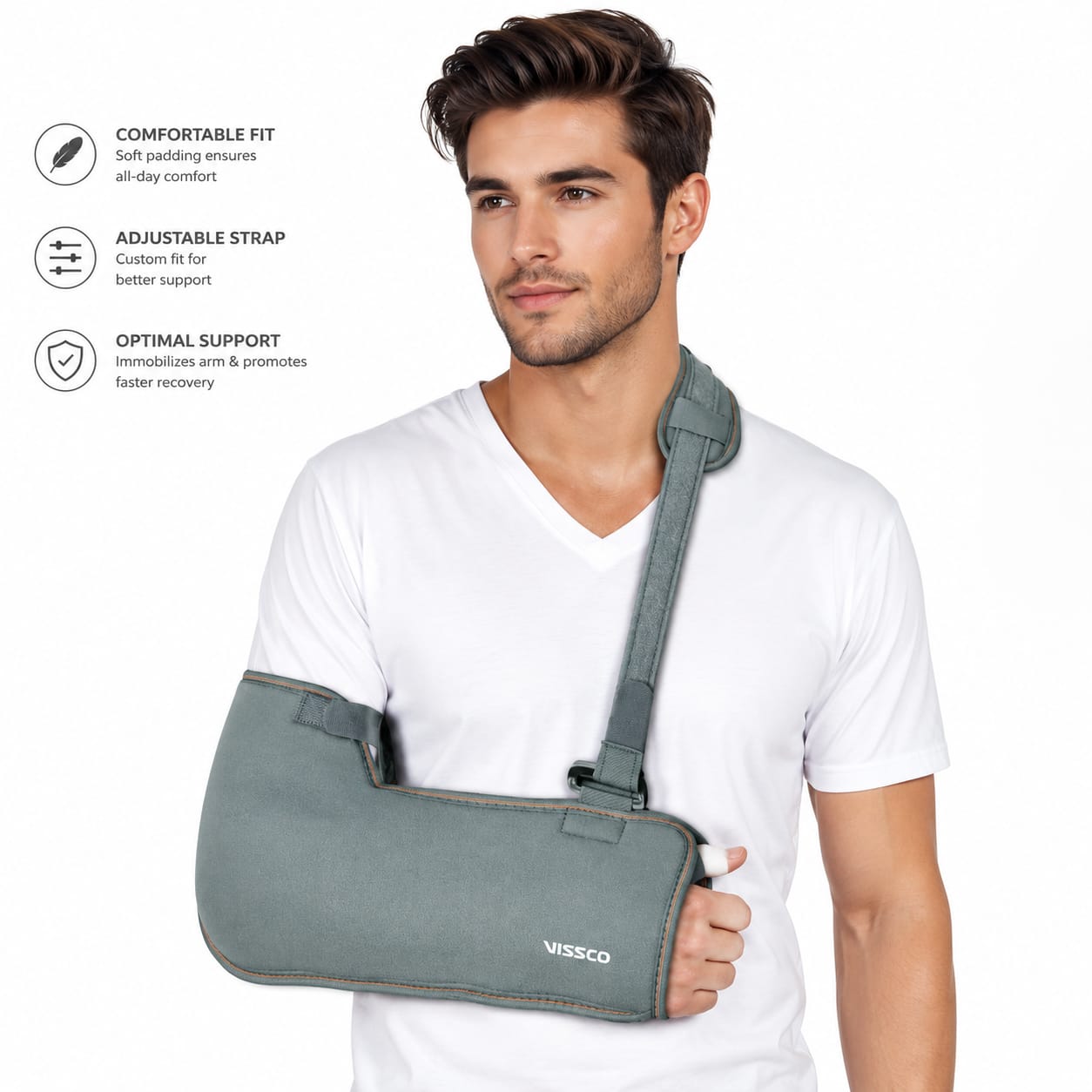 Vissco Tropical Arm Sling 0820 – Breathable Arm Support for Injury & Fracture
