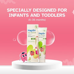 Hoplin Baby Tooth Gel – Grape Flavour – Pack (80g Each) | 6 to 36 Months | Fluoride-Free & Safe if Swallowed