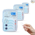 STIM Dental Flosser – Pack of 3 | Interdental Floss with Toothpick for Easy Plaque Removal