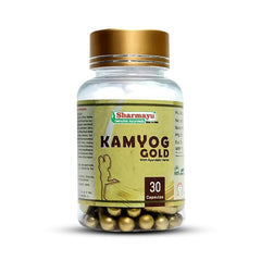 Sharmayu Kamyog Gold Capsules – 30 Capsules | Ayurvedic Men's Vitality & Wellness Supplement