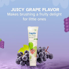Hoplin Baby Tooth Gel – Grape Flavour – Pack (80g Each) | 6 to 36 Months | Fluoride-Free & Safe if Swallowed