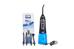 STIM Hydra Expert Oral Water Flosser | Portable Cordless Irrigator with 5 Tips, 8 Modes & 300ml Tank | Rechargeable & Waterproof