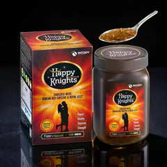 Happy Knights for Men – 125g | Korean Red Ginseng & Royal Jelly | Ayurvedic Vigour & Vitality Supplement