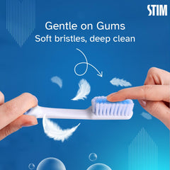 DENT AIDS STIM Ortho-MB Orthodontic Toothbrush (Pack Of 4)