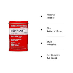 Mediplast Elastic Adhesive Bandage – 10 cm × 4/6M