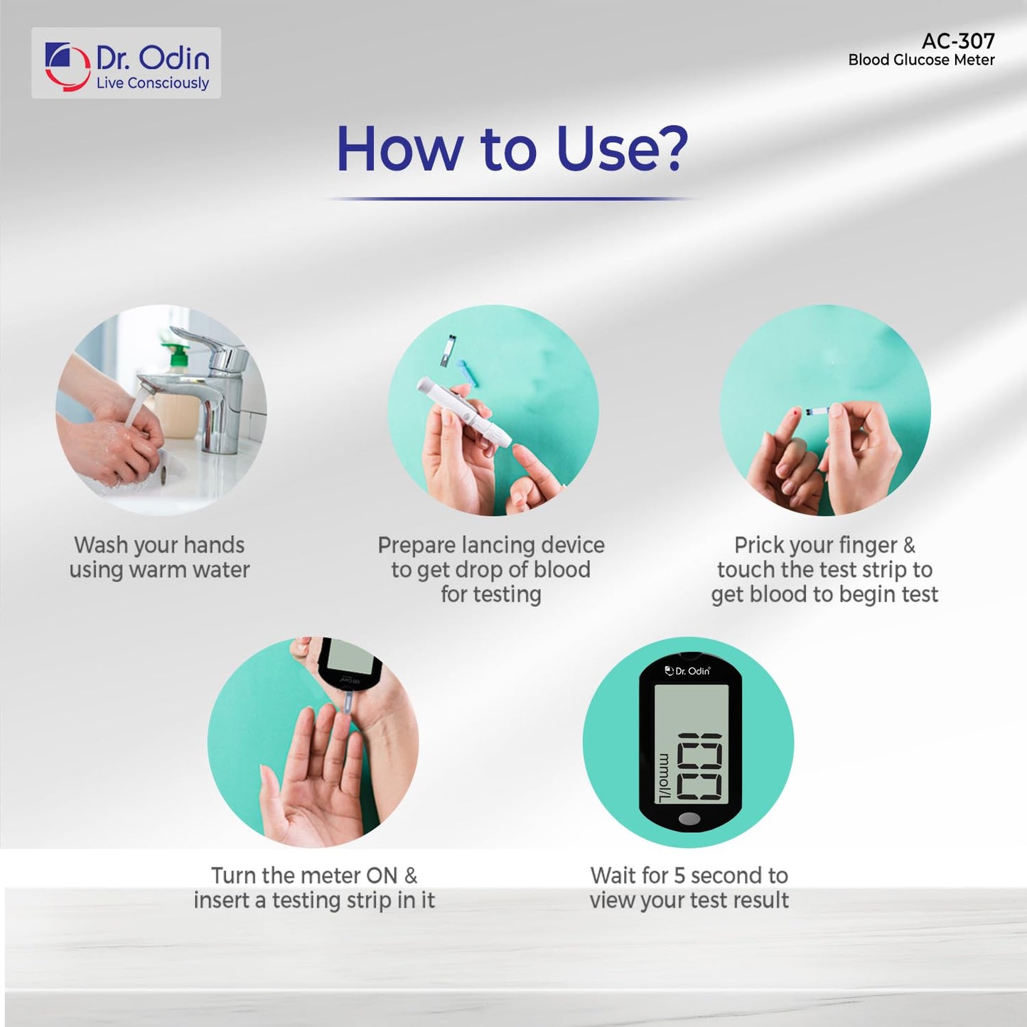 Dr. Odin Blood Glucose Meter – Model AC-307