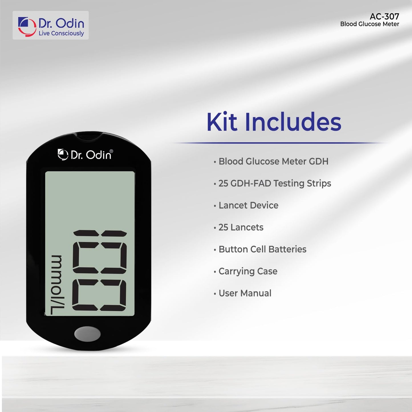 Dr. Odin Blood Glucose Meter – Model AC-307