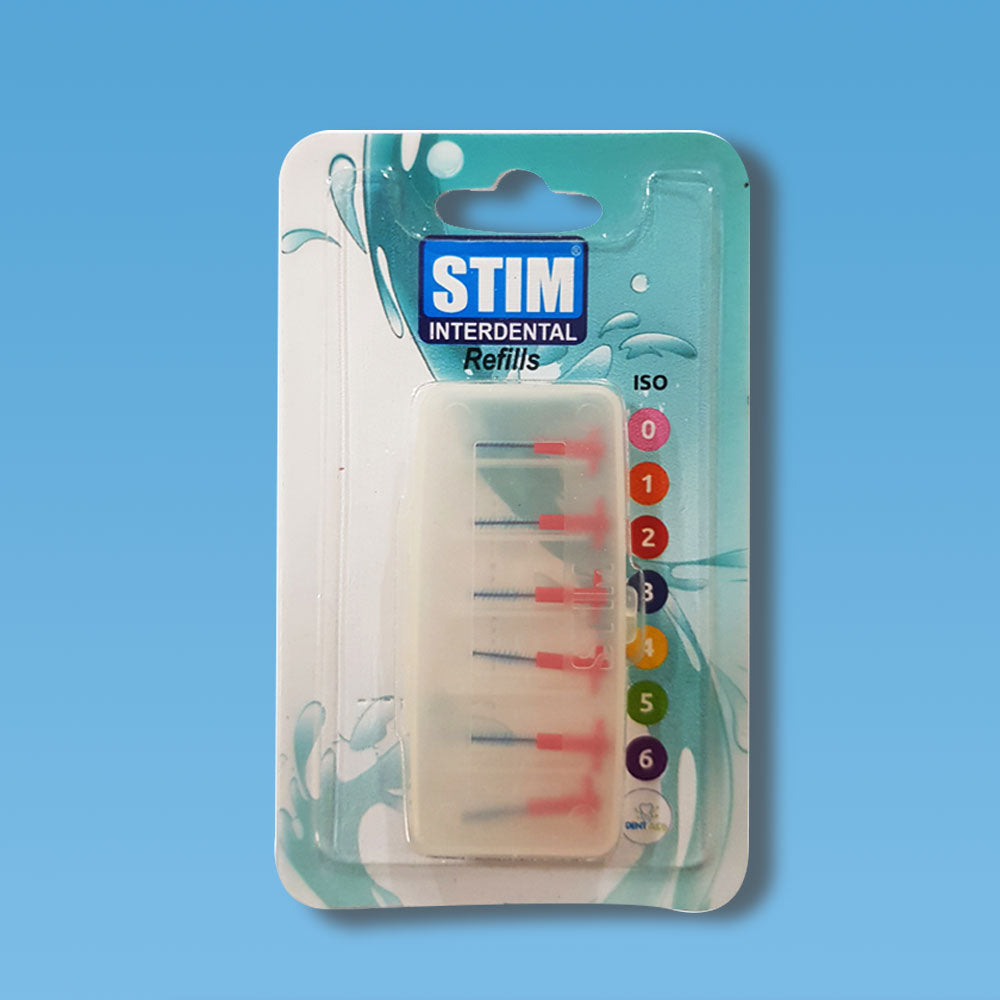 Stim Interdental Refill ISO-2 Extra Fine (Red) (Pack Of 6)