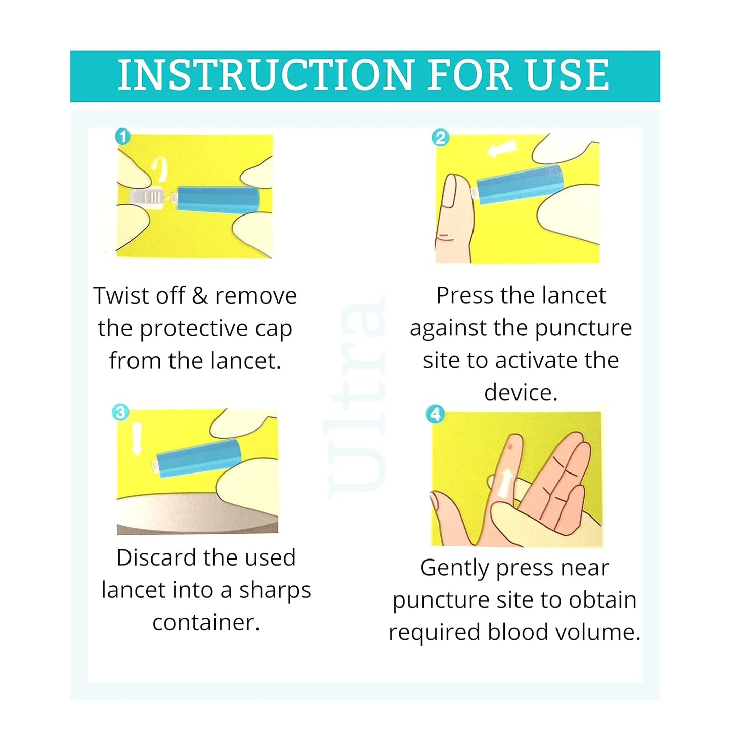 Painless & Safety Lancets (SD Biosensor) 200Pcs