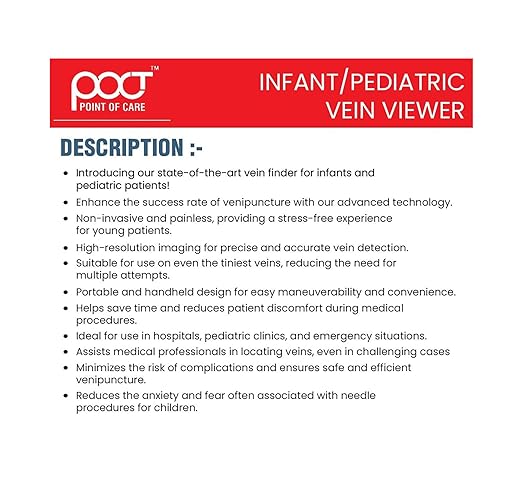 POCT Pediatric Vein Viewer Rechargeable LED Vein Locator PHI50