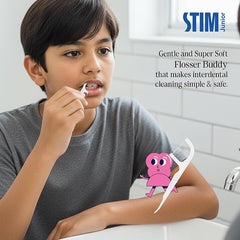 STIM Hoppy Junior Toothbrush for 10–15 Years | Soft Bristles | Pack of 3