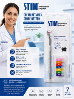 STIM Interdental Original – With 7 Interdental Refills | Complete Interdental Cleaning System